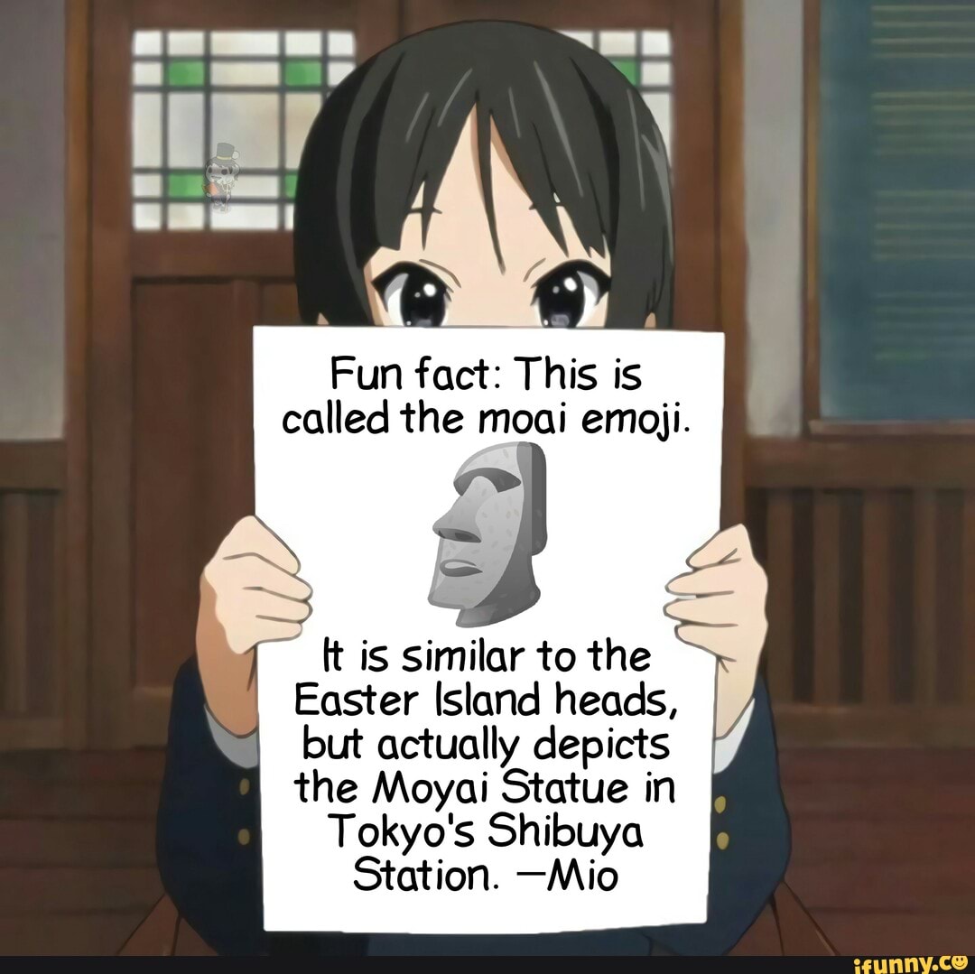 What the hell happened to my moai emoji : r/memes