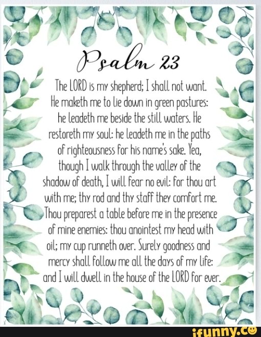 Os Prabe The LORD is my shepherd shall not want. He maketh me to lie ...