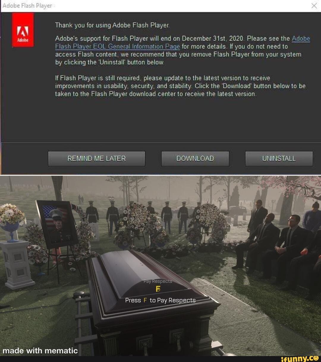 Press F Button - Pay Your Respects Meme