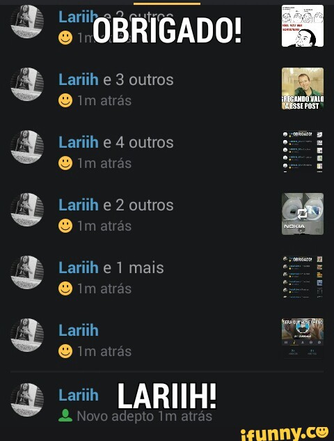 b
6
A Lariih e 4 outros
Lariih e 2 outros
Lariih e 1 mais
O imatrá
Lariih
o