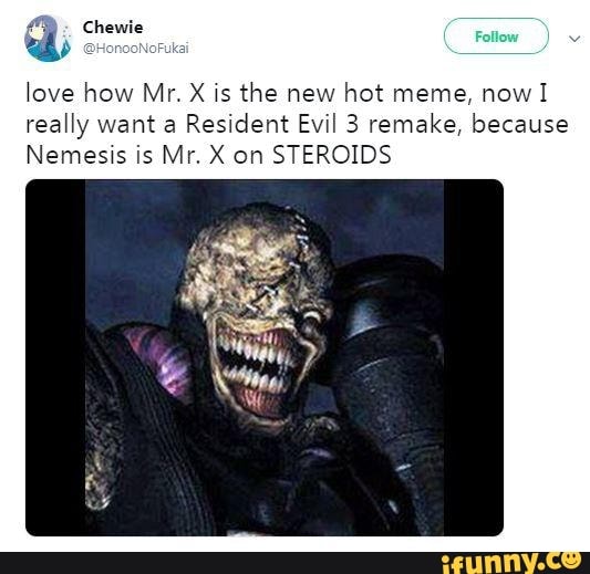 Another Mr. X Meme : r/residentevil