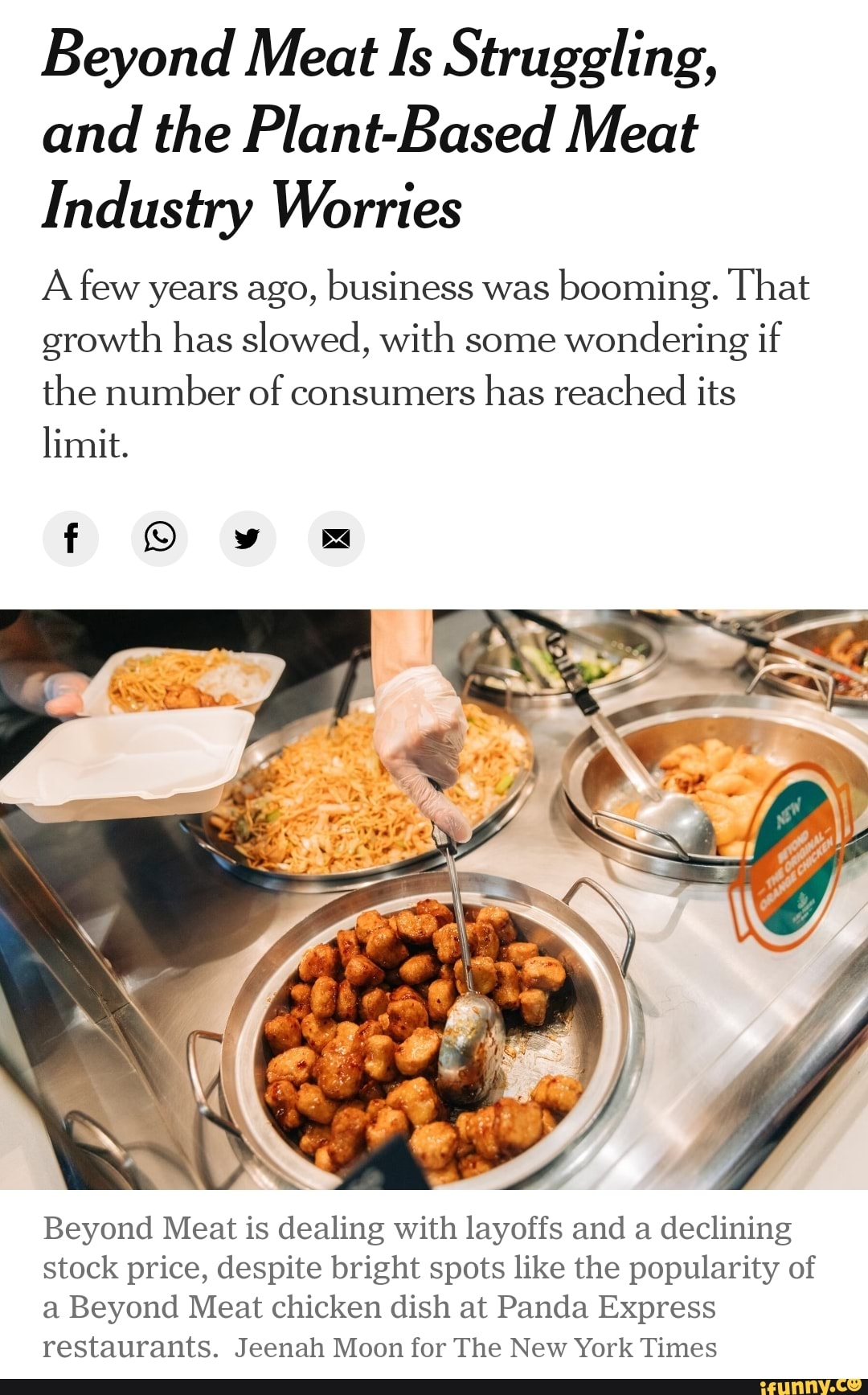 Beyond Meat Is Struggling, And The Plant-Based Meat Industry Worries A ...