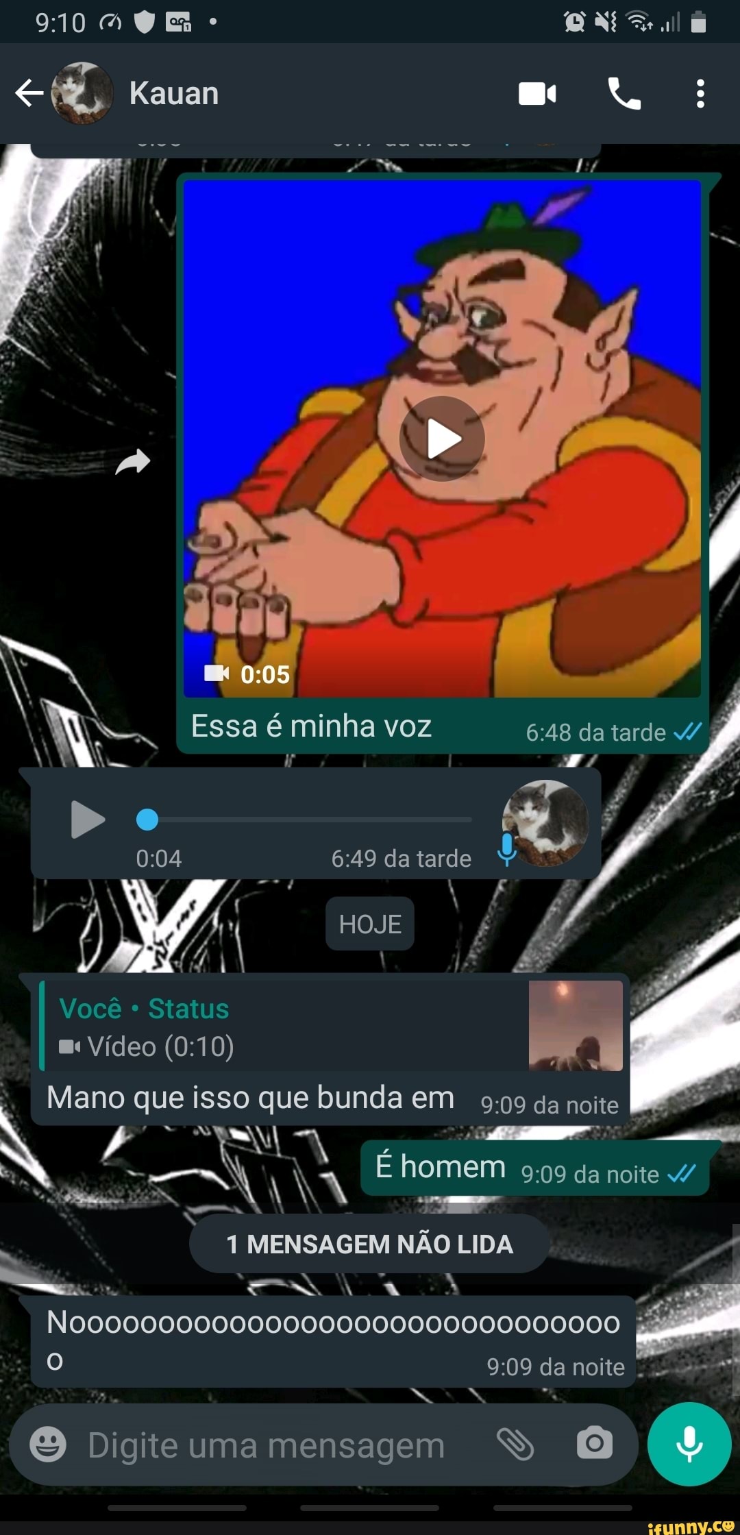 Mano que isso que bunda em 9:09 da noite
É
da
NaN o Digite
uma mensagem
4