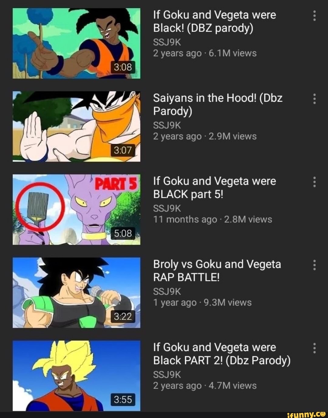 If Goku and Vegeta were Black! (DBZ parody) SSJ9K 2 years ago 6.1M views  Saiyans