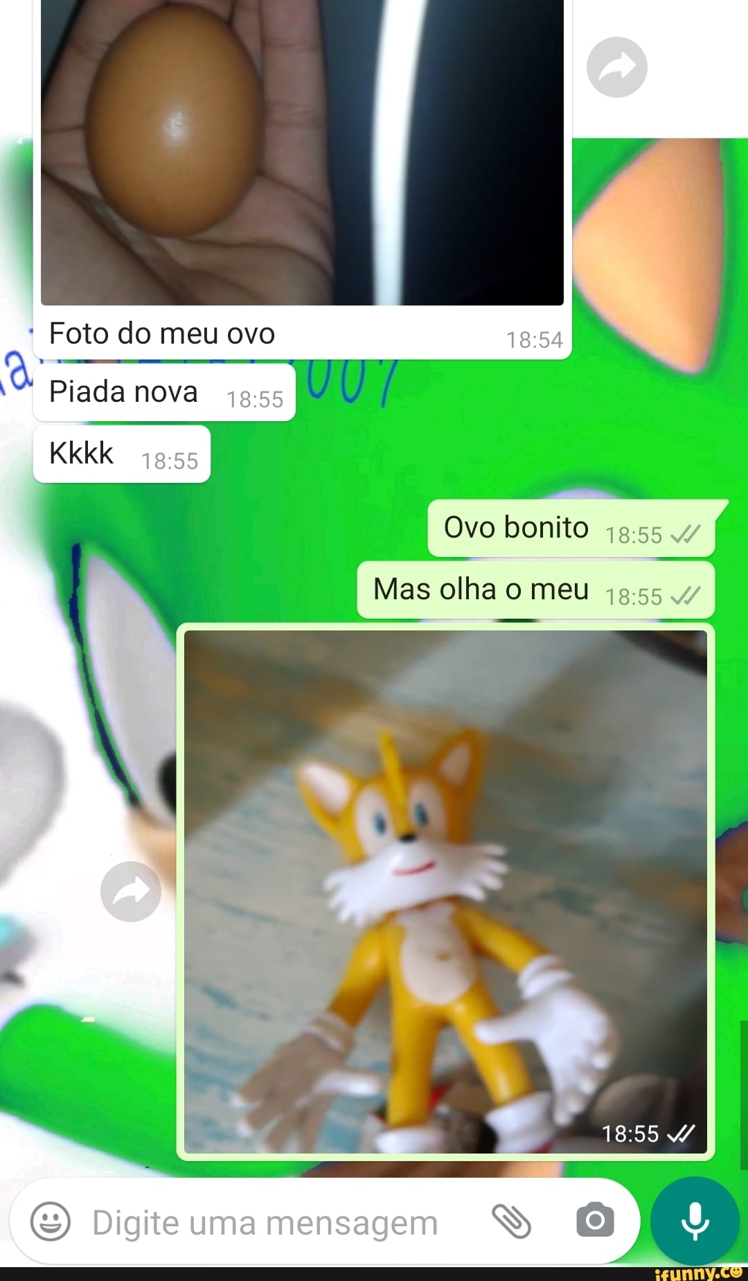Foto do meu ovo
Piada nova
Kkkk
Ovo bonito
Mias olhe o meu meu Mias Mias olhe o meu
Digite uma mensagem