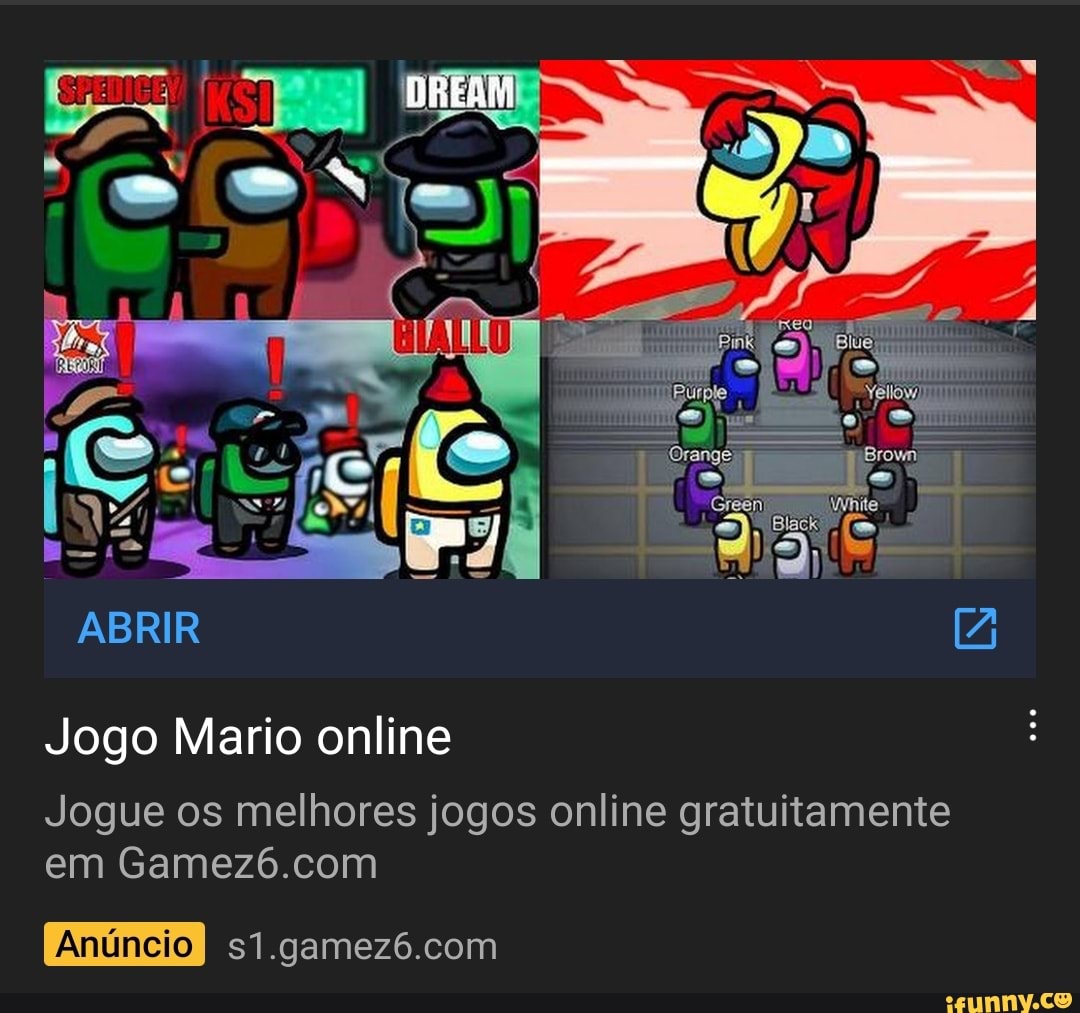 Jogo Mario online
Jogue os melhores jogos online gratuitamente em
Anúncio