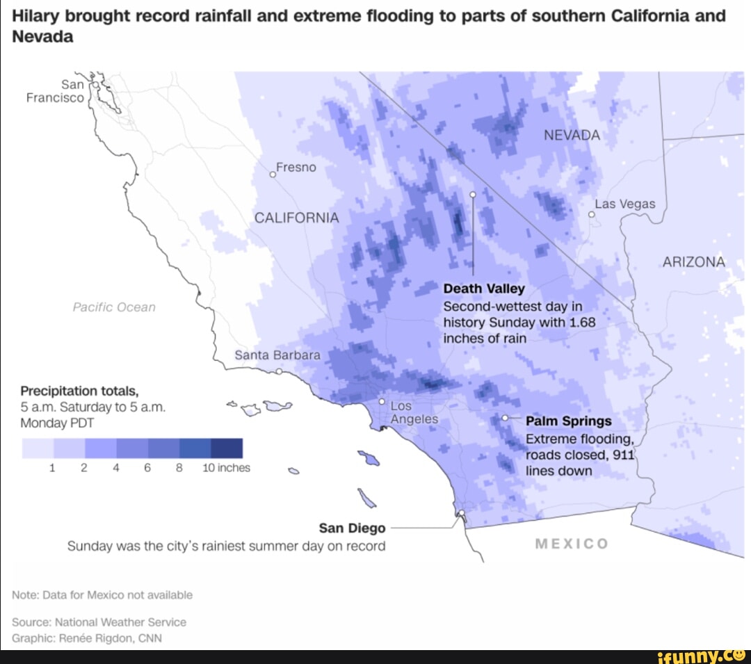 Hilary brought record rainfall and extreme flooding to parts of ...