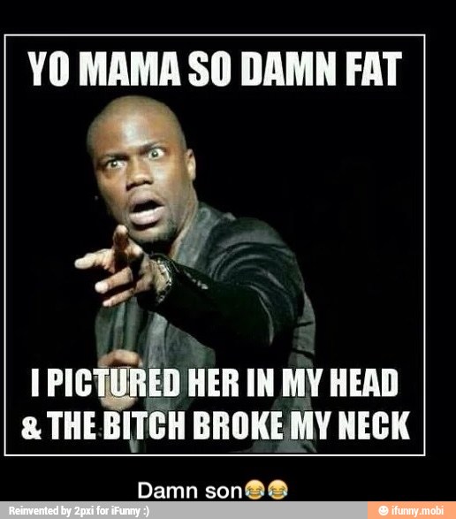 YO MAMA SO DAMN FAT Er Lal I PICTURED HER IN MY HEAD THE BITCH BROKE MY NEC...