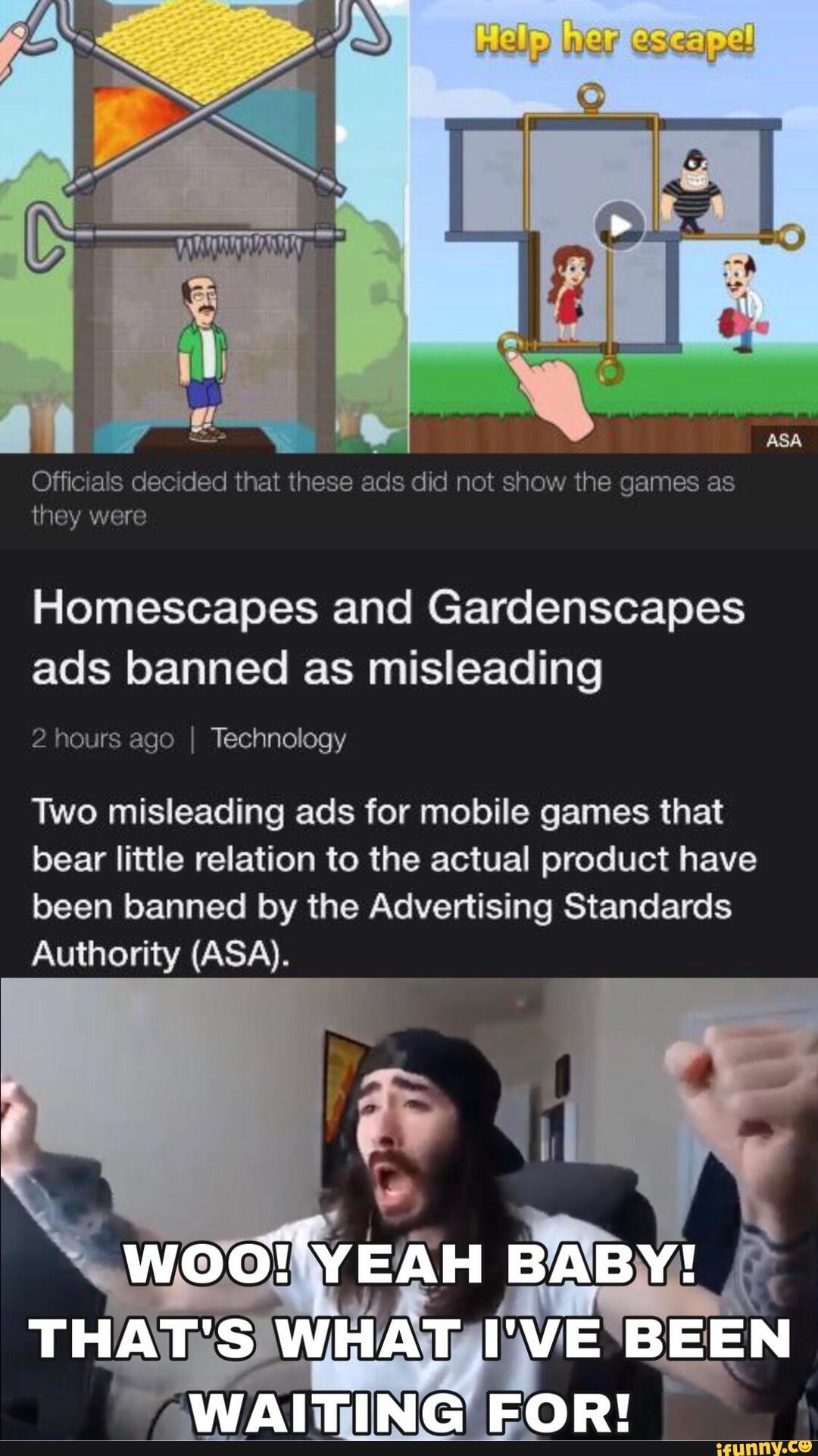 homescapes ads banned