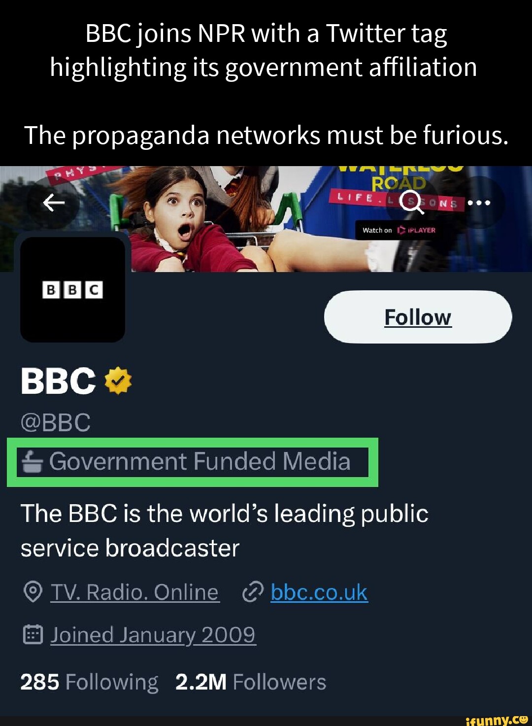 BBC Joins NPR With A Twitter Tag Highlighting Its Government ...