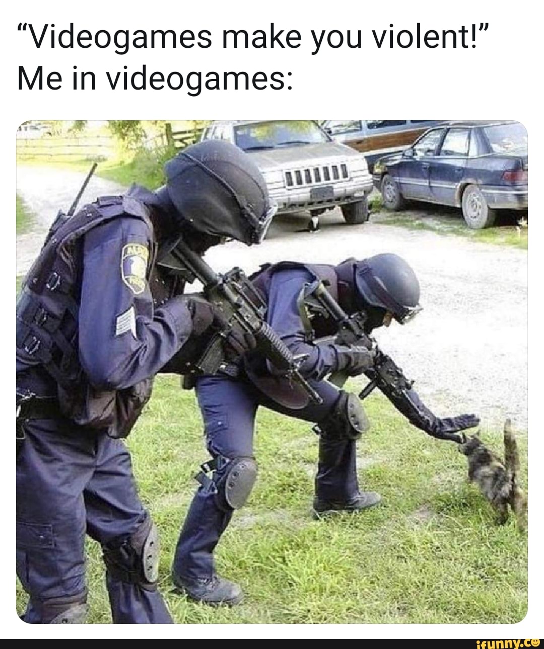 Videogames Make You Violent Me In Videogames Ifunny - atf npcs roblox