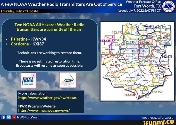 Weather Forecast Office A Few NOAA Weather Radio Transmitters Are Out