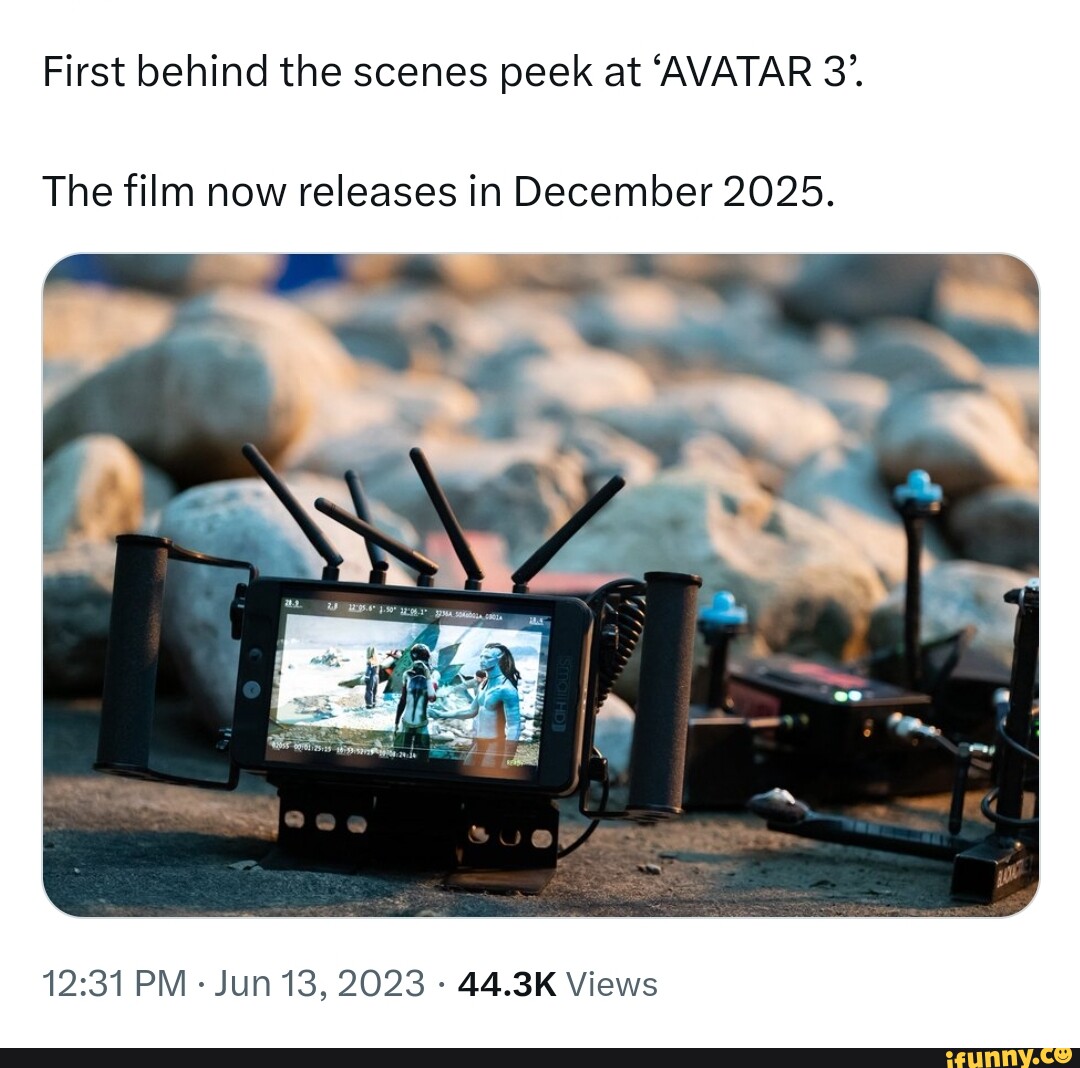 First behind the scenes peek at 'AVATAR 3'. The film now releases in