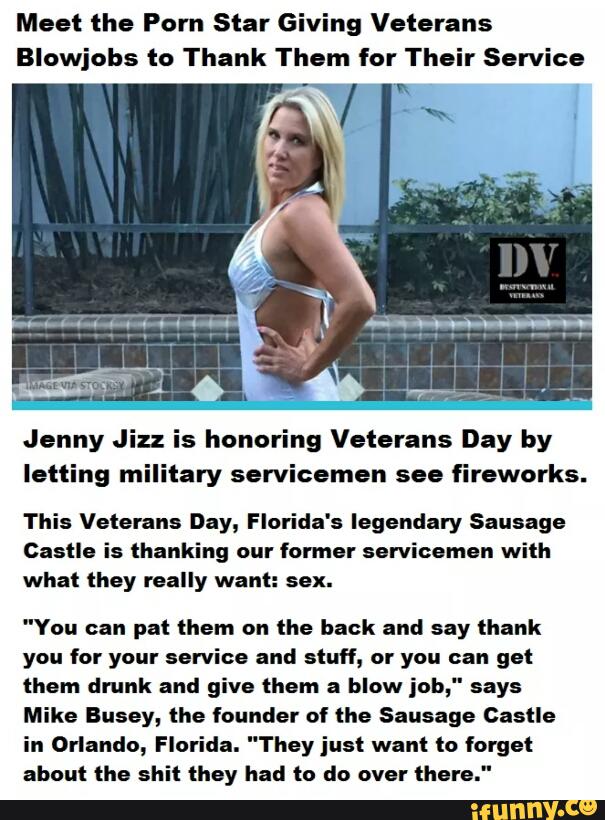 Veterans Day Porn - Meet the Porn Star Giving Veterans Blowjobs to Thank Th...
