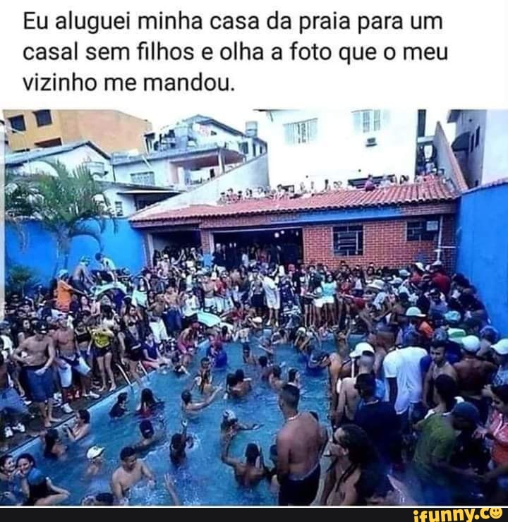 Eu aluguei minha casa da praia para um casal sem filhos e olha a foto que meu vizinho me mandou.