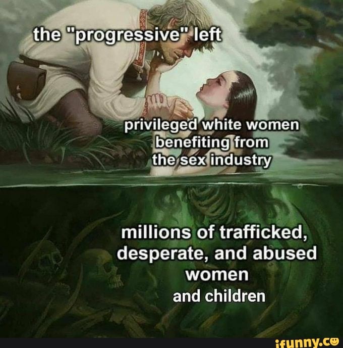 millions of trafficked,
and children