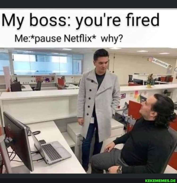 My boss: you're fired Mempause Netflix* why?