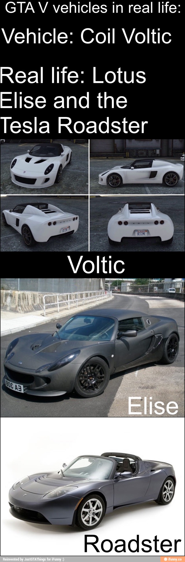 GTAV vehicles in real life: Vehicle: Coil Voltic Real life: Lotus Elise ...