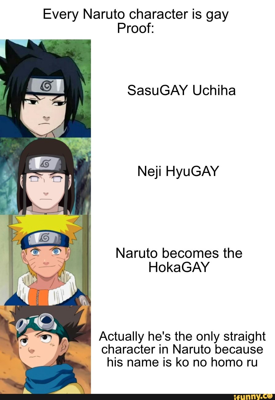 Naruto characters based on which gay stereotype they'd fit into