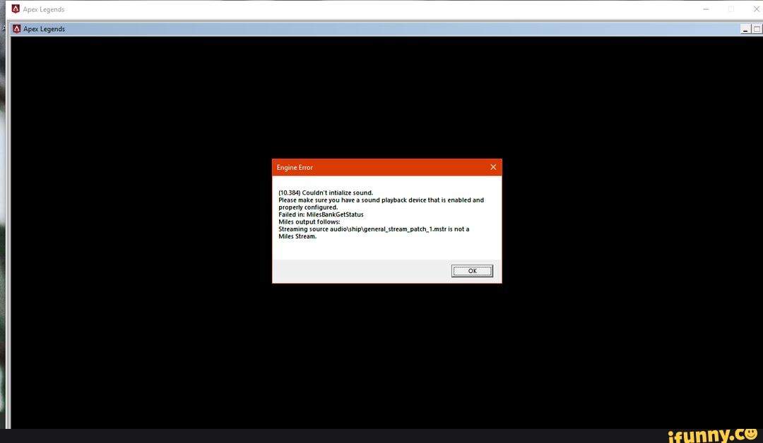Ошибка apex legends engine error