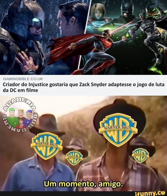 Criador do Injustice gostaria que Zack Snyder adaptesse o jogo de luta da DC em filme
Um momento, amigo.
nemo, amig