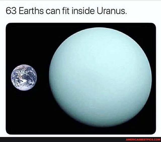 63 Earths can fit inside Uranus. - America’s best pics and videos