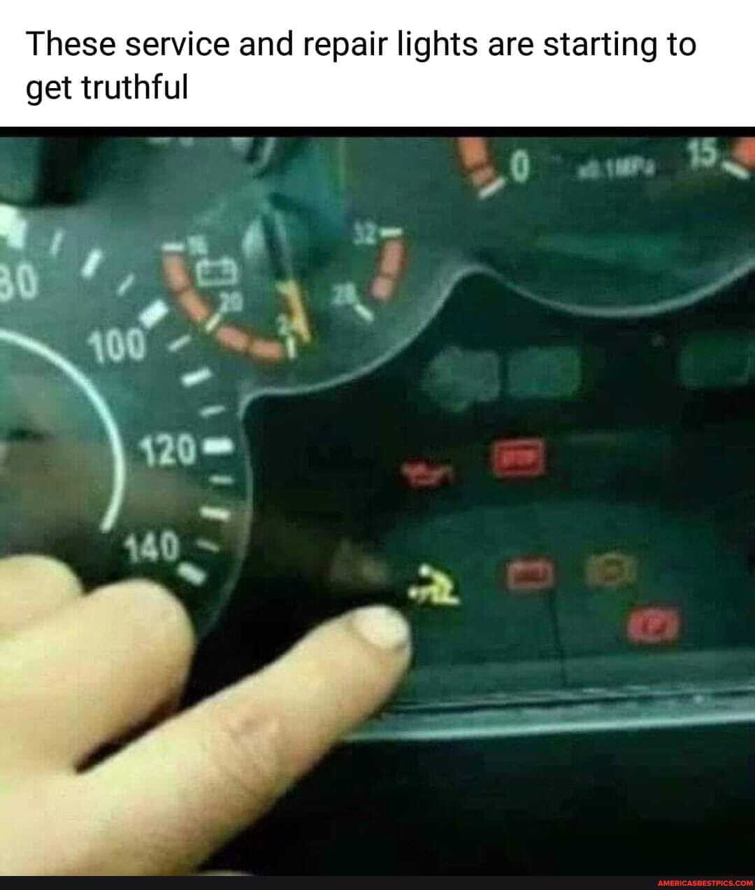 These service and repair lights are starting to get truthful