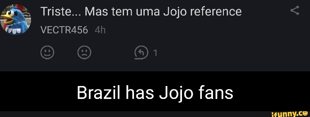 Haters de jojo não podem odiar porque odiar jojo é uma jojo reference -  iFunny Brazil