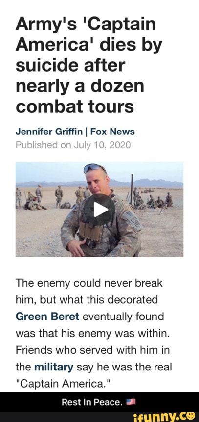 Army S Captain America Dies By Suicide After Nearly A Dozen Combat Tours Jennifer Griffin I Fox News The Enemy Could Never Break Him But What This Decorated Green Beret Eventually Found Was - iraqi beret roblox
