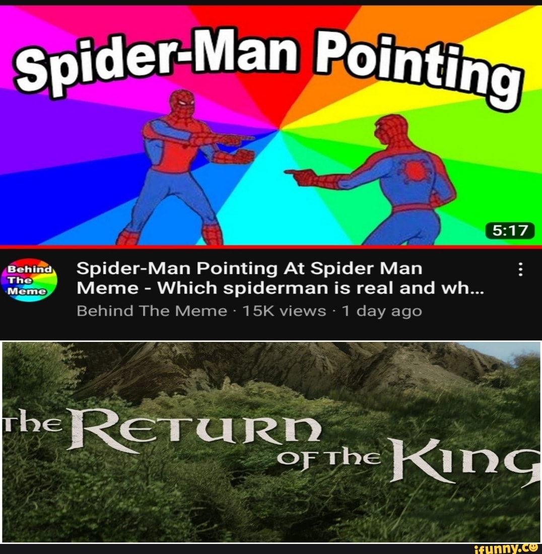 Spider Man Pointing Ry Spider Man Pointing At Spider Man Meme Meme