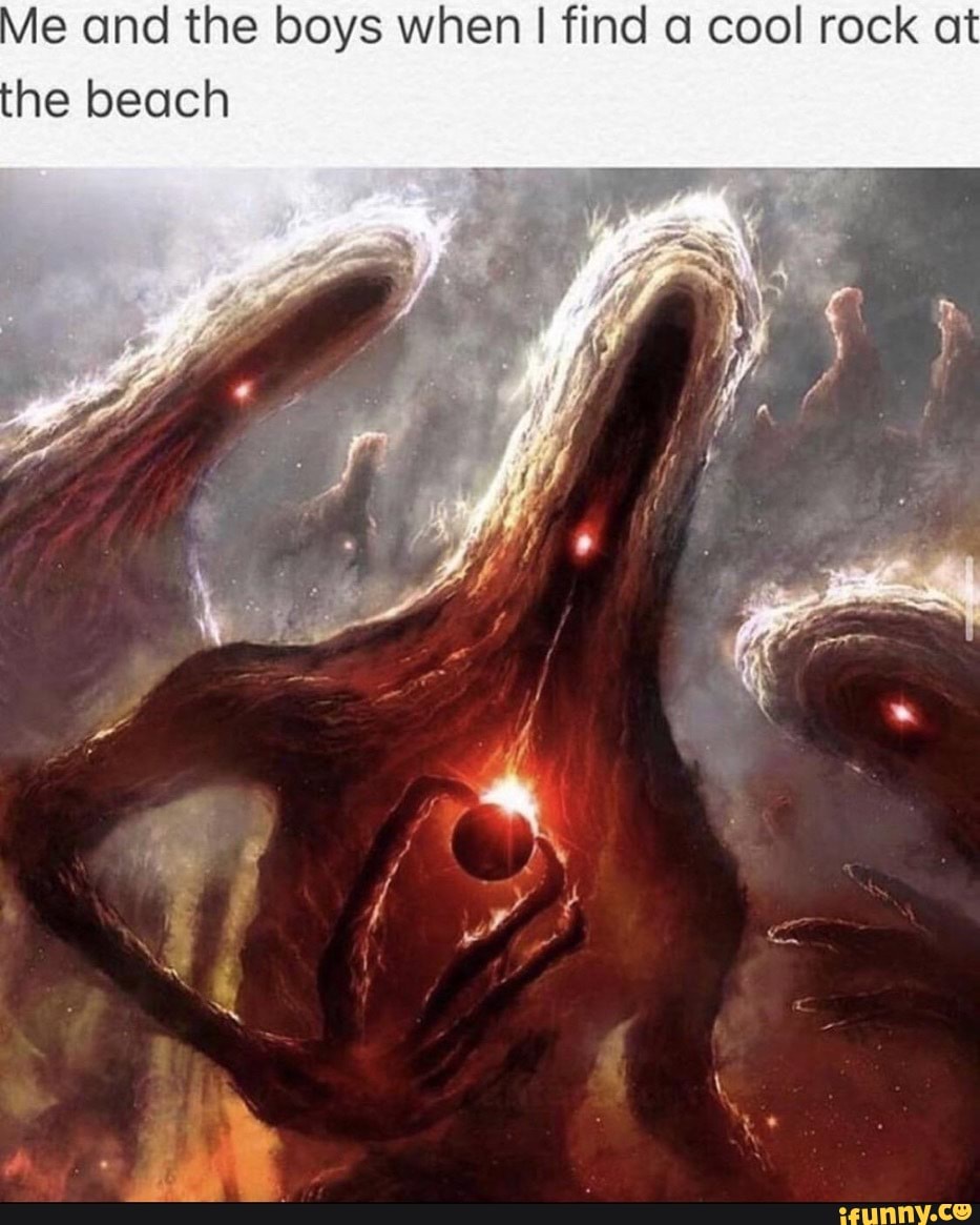 Me and the boys when I find a cool rock at
he beach
