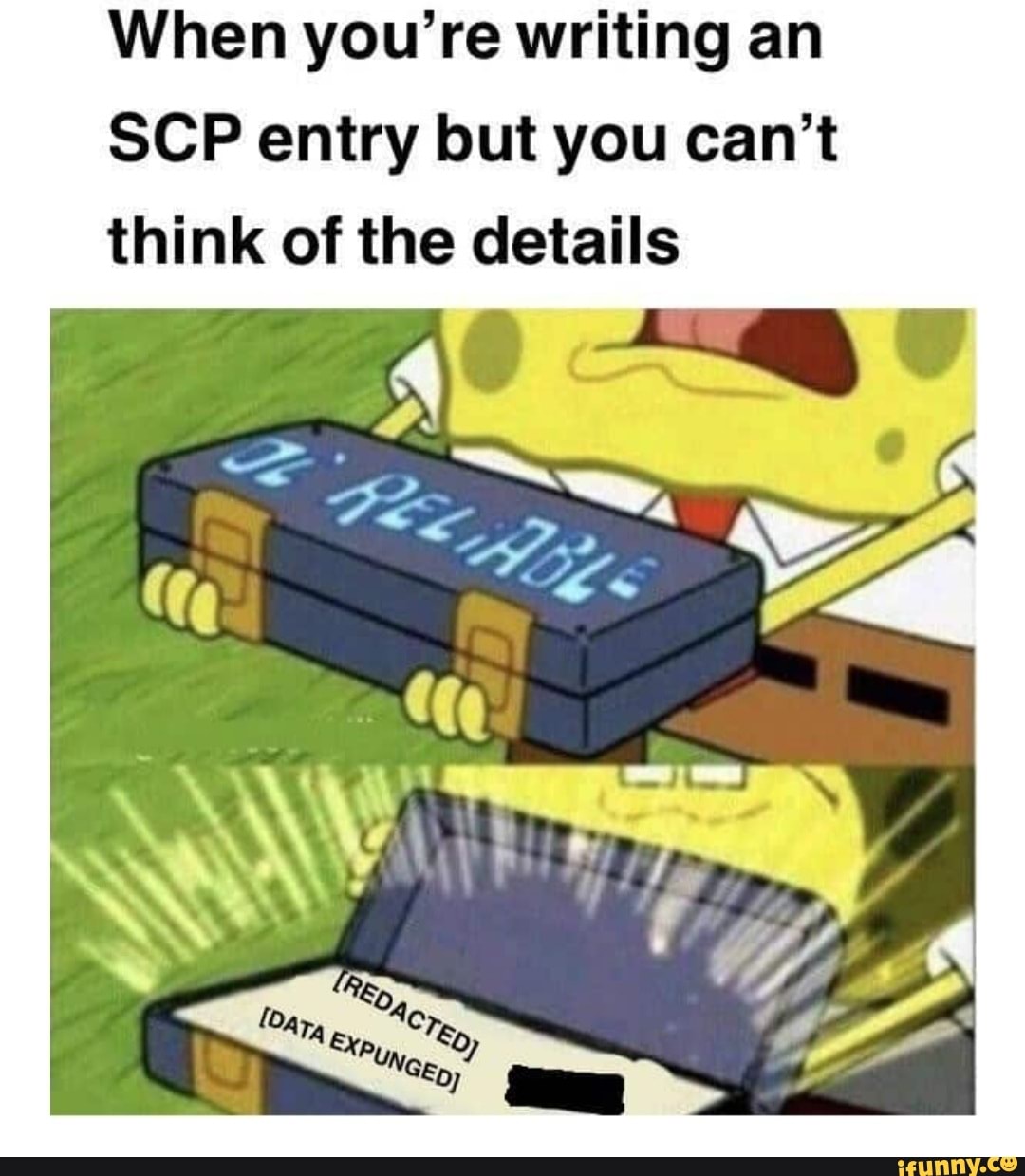 I challenge someone to make an scp entry out of this - I challenge someone  to make an scp entry out of this - iFunny