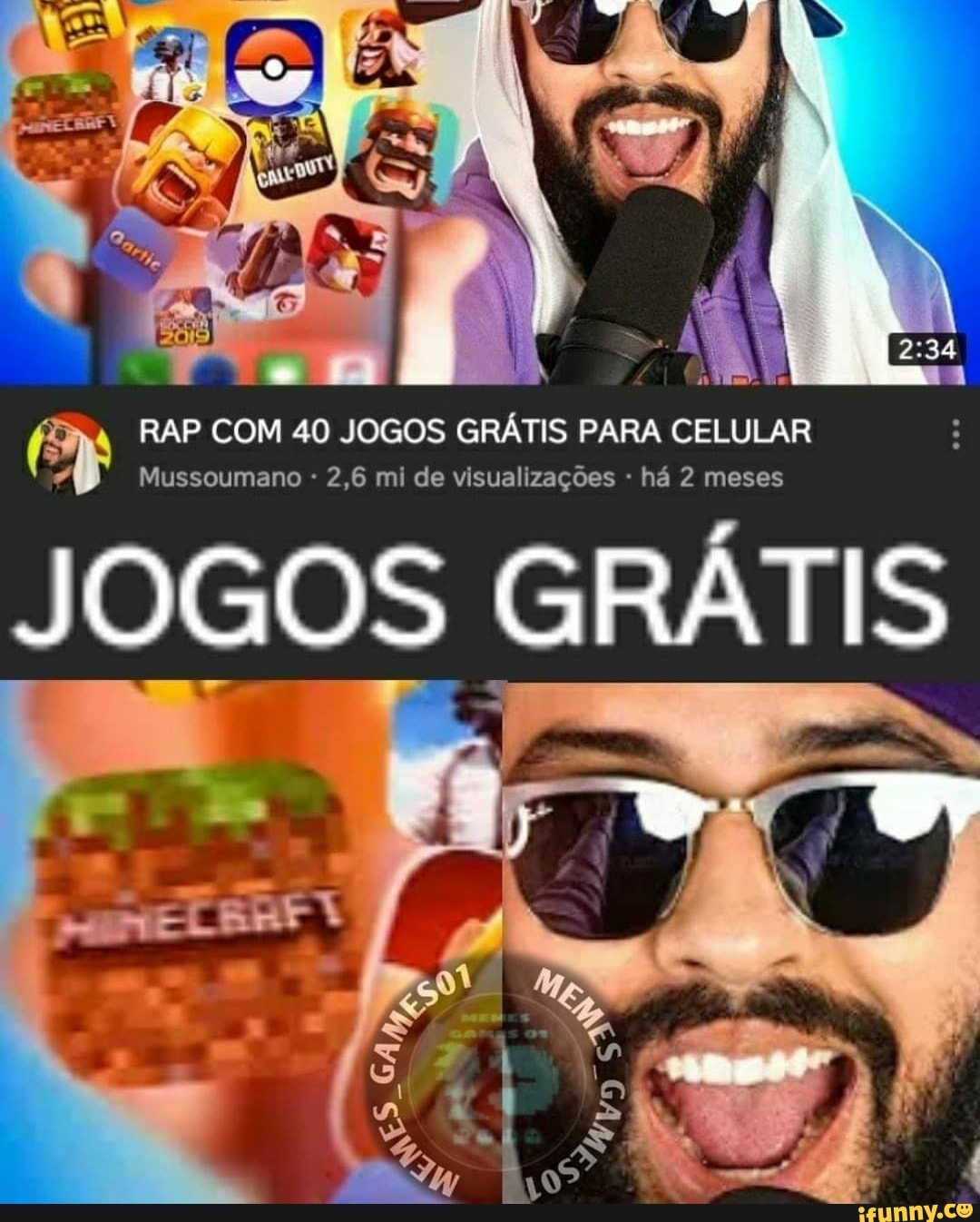 RAP COM 40 JOGOS GRÁTIS PARA CELULAR
Mussoumano 2,6 mi de visualizações há 2 meses
JOGOS GRÁTIS be