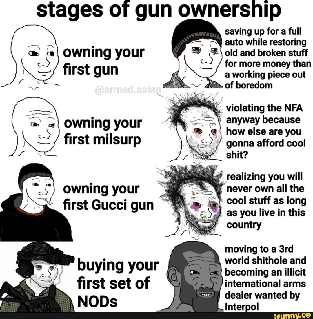 Stages of gun ownership owning your first gun owning your first milsurp ...