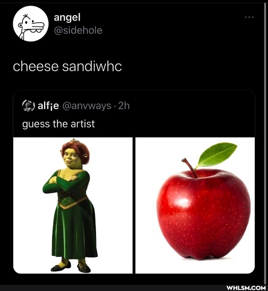 angel
@sidehole
cheese sandiwhc
alfje @anvway:
guess the artist