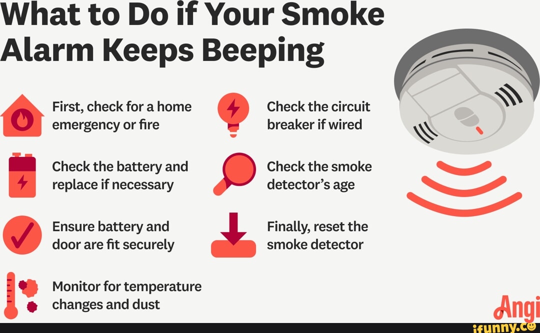 What to Do if Your Smoke Alarm Keeps Beeping First, check for a home