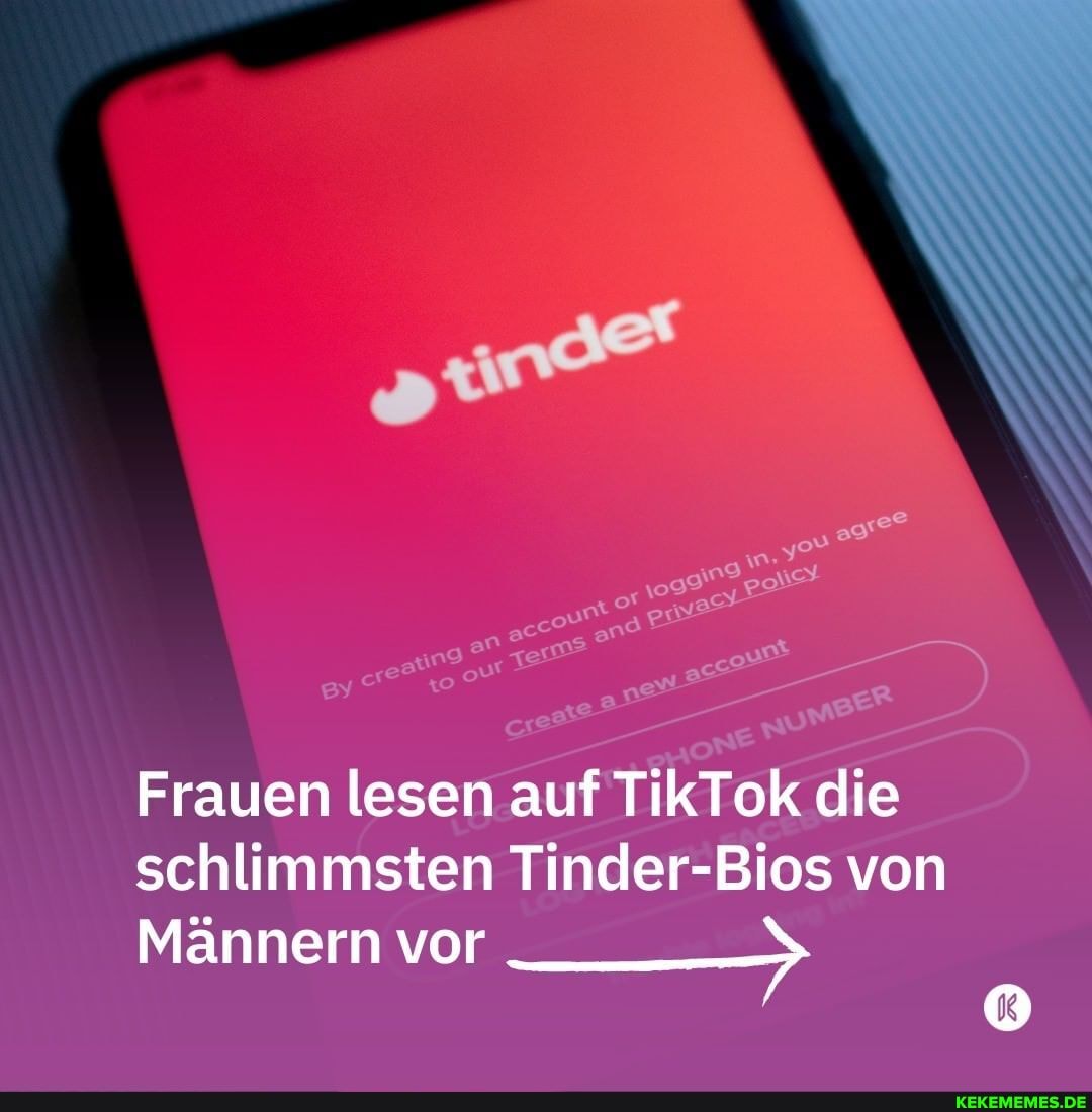 Frauen lesen auf TikTok die schlimmsten Tinder-Bios von
Männern vor