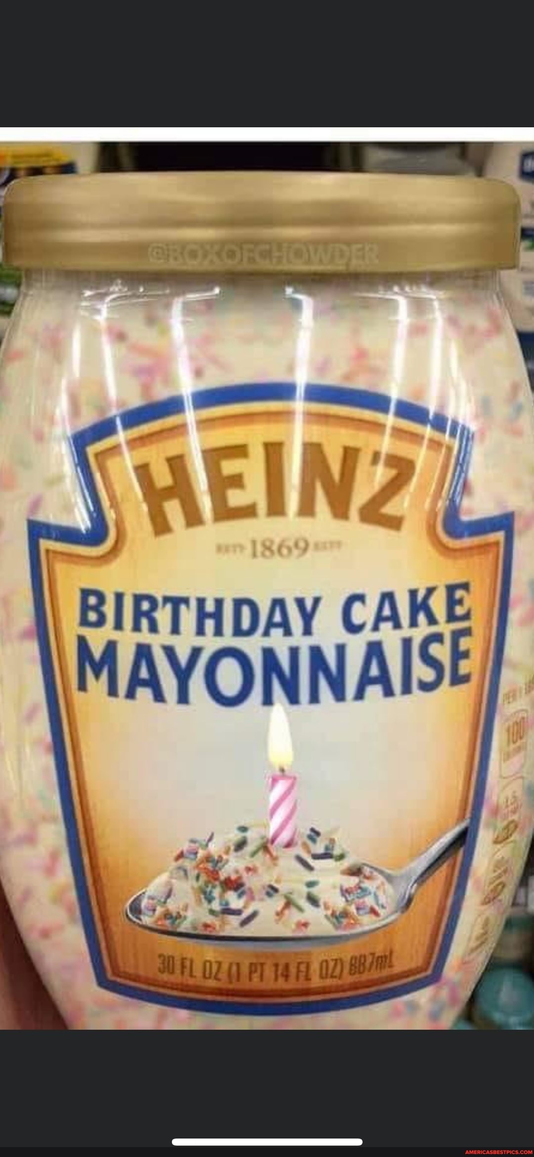 BIRTHDAY CAKE MAYONNAISE - America's best pics and videos