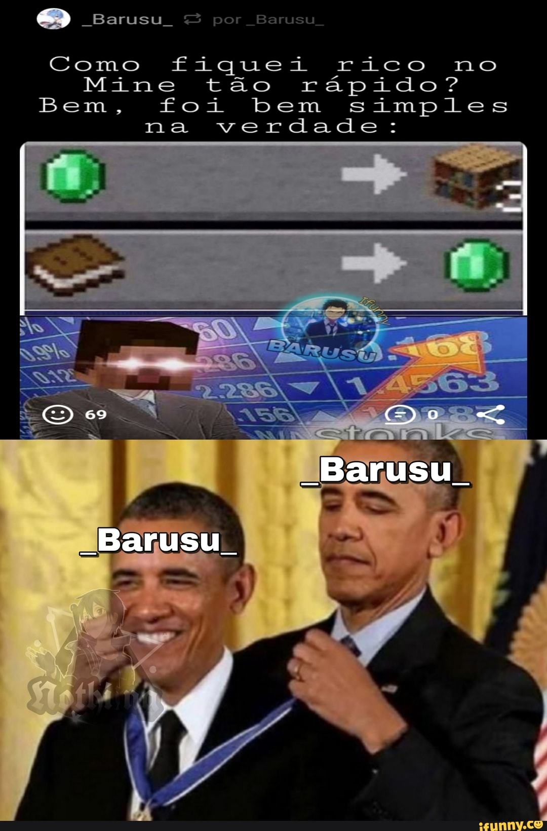 Como fiquei rico no
Mine tão rápido?
Bem, foi bem simples na verdade:
Barusu.
"ERE
