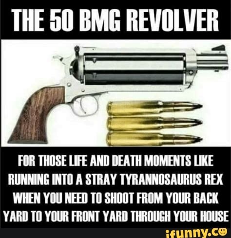 THE 50 BMG REVOLVER FOR THOSE LIFE AND DEATH MOMENTS LIKE RUNNING INTO ...