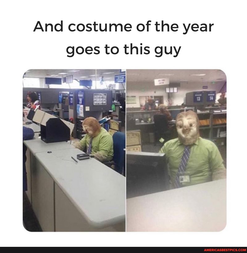 And costume of the year goes to this guy