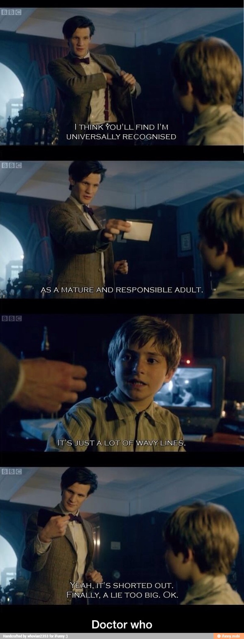 YOU'LL FIND I'M
Y - Doctor who