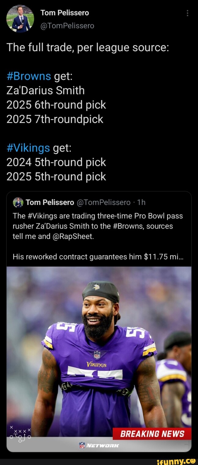 BREAKING: Browns Trade For Za'Darius Smith From Vikings To