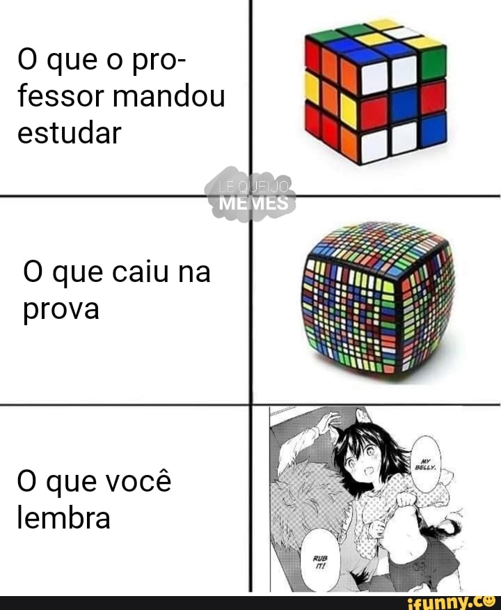 fessor mandou
estudar
O que caiu na
prova
O que você
lembra