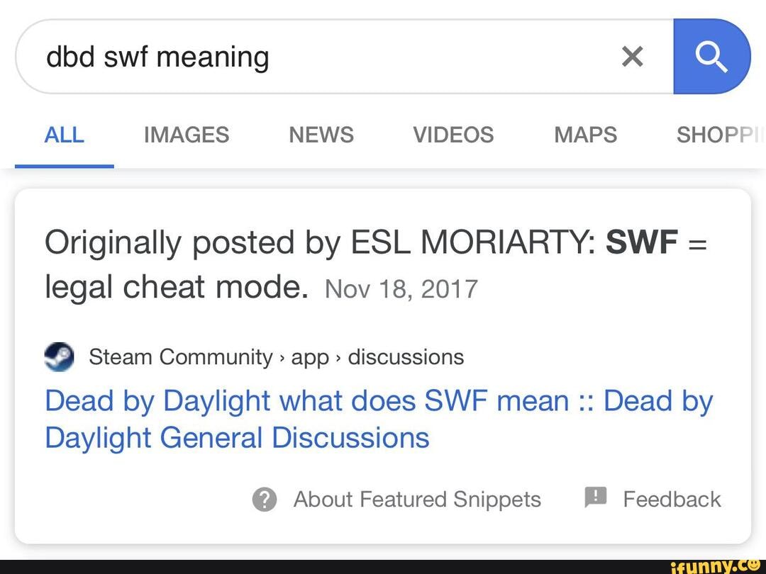 Swf Meaning Dbd