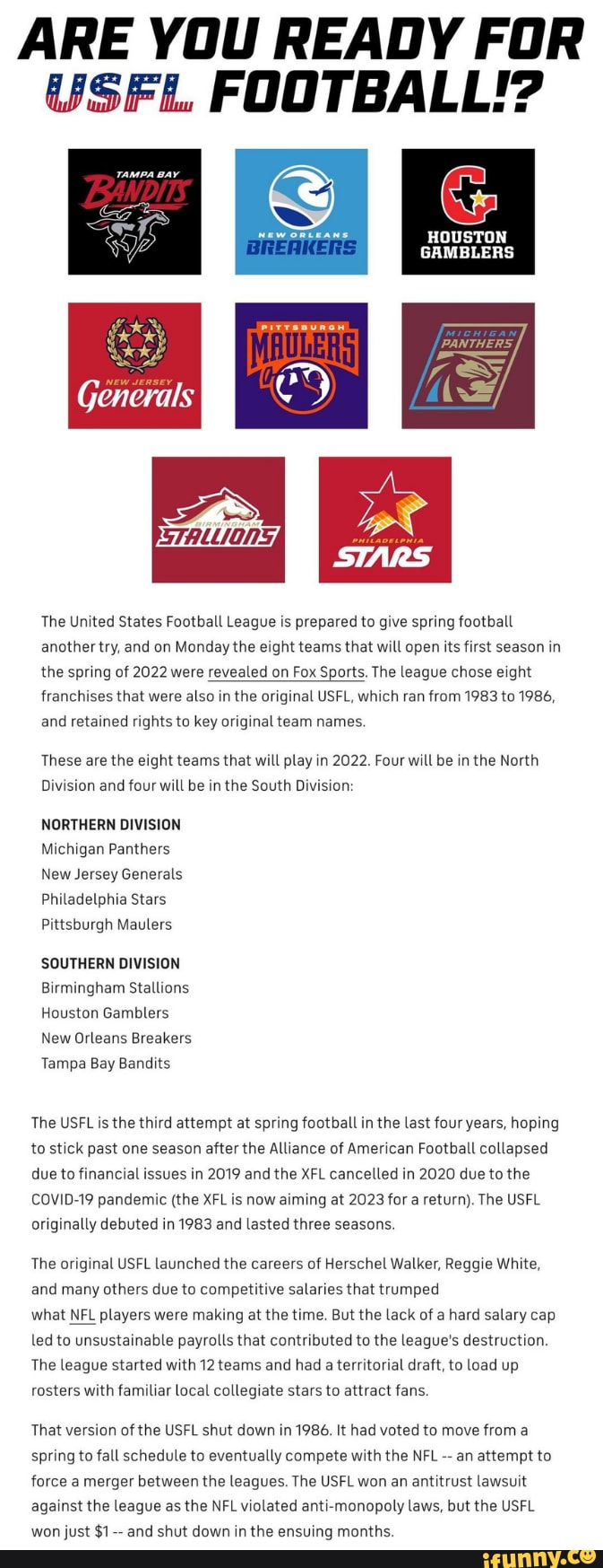 USFL Salaries Revealed 