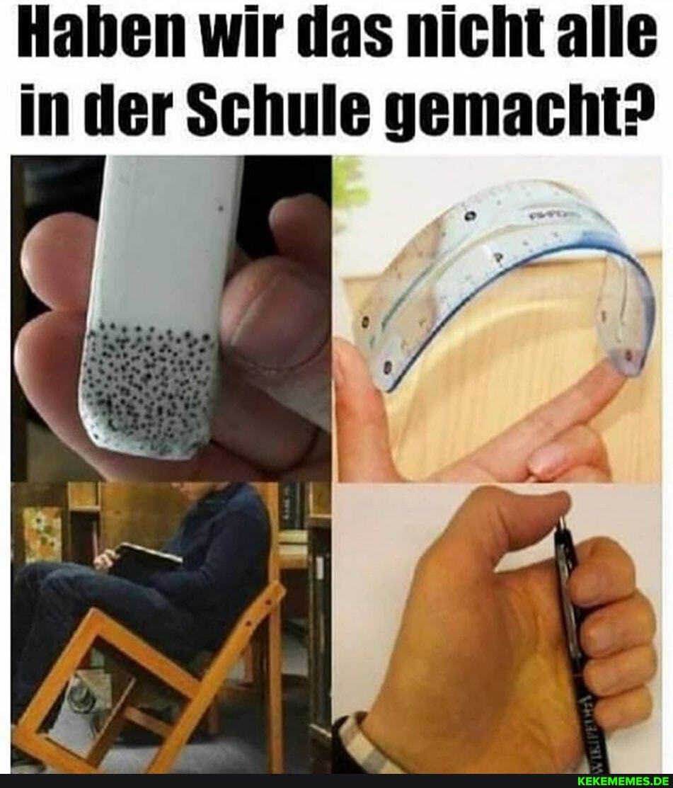 Haben wir das nicht alle in der Schule gemacht?
