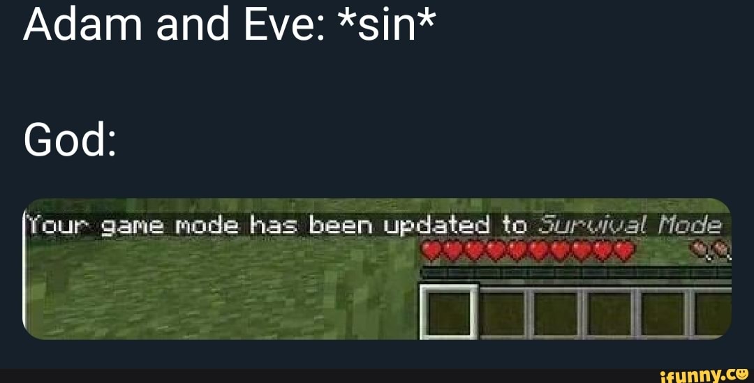 Adam And Eve Sin Four Game Mode Has Been Updated To Eur Um Hade Ifunny