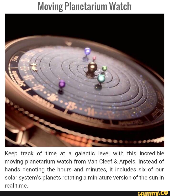 Moving Planetarium Watch Keep Track Of Time At A Galactic