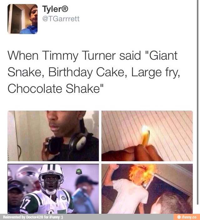 When Timmy Turner Said Giant Snake Birthday Cake Large Fry 